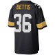 Men's Pittsburgh Steelers Jerome Bettis Mitchell & Ness Black Legacy Replica Jersey