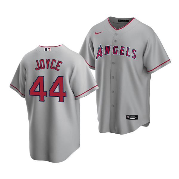 Men's Los Angeles Angels #44 Ben Joyce 2022 MLB Draft Jersey Gray Road