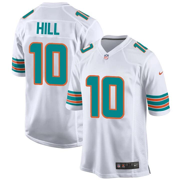 Men's Miami Dolphins #10 Tyreek Hill Alternate Game White Jersey