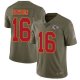 Nike Kansas City Chiefs #16 Len Dawson Olive Men's Stitched NFL Limited 2017 Salute to Service Jersey