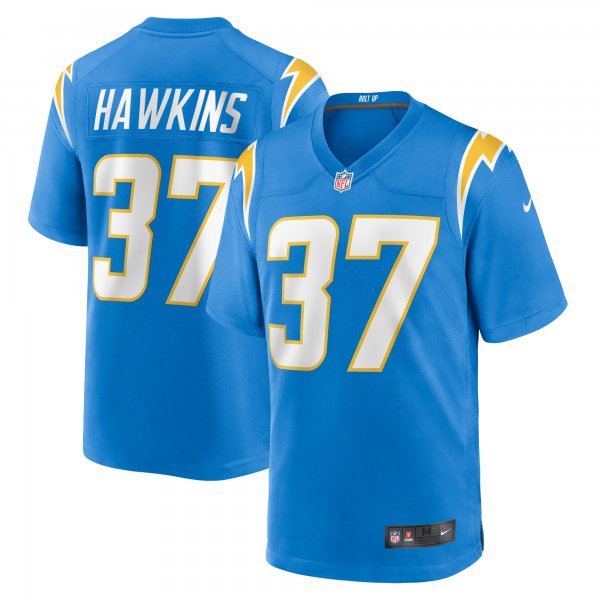 Men's Los Angeles Chargers Jaylinn Hawkins Nike  Powder Blue  Game Jersey