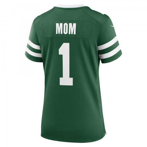 Women's New York Jets  Nike Legacy Green #1 Mom Game Jersey