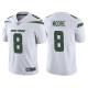 Men's New York Jets #8 Elijah Moore White 2021 NFL Draft Vapor Limited Jersey