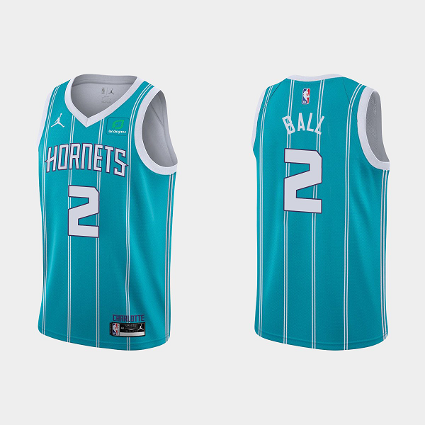 Men's Charlotte Hornets #2 LaMelo Ball 2021-22 Bule Swingman Statement NBA Jersey