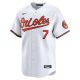 Men's Baltimore Orioles Jackson Holliday Nike White Home Limited Player Jersey