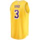 Men's Los Angeles Lakers Anthony Davis Fanatics Gold Fast Break Replica Player Jersey - Icon Edition