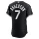 Men's Chicago White Sox Tim Anderson Nike Black Alternate Player Jersey