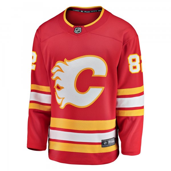 Men's Calgary Flames Jordan Oesterle Fanatics Red Home Breakaway Jersey