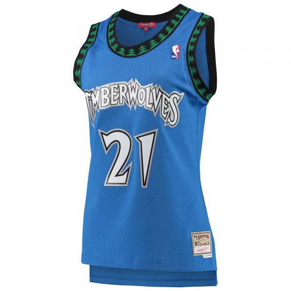 Women's Minnesota Timberwolves Kevin Garnett Mitchell & Ness Blue  Hardwood Classics Swingman Jersey