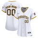 Women's Pittsburgh Pirates Nike White Home Limited Custom Jersey