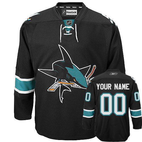 San Jose Sharks Third Personalized Black NHL Jersey