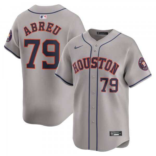 Men's Houston Astros Jose Abreu Nike Gray Away Limited Player Jersey