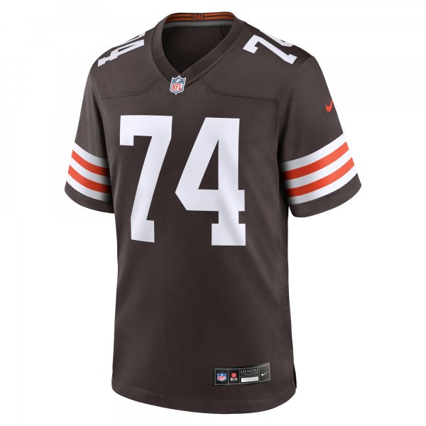 Men's Cleveland Browns Hakeem Adeniji Nike  Brown  Game Jersey