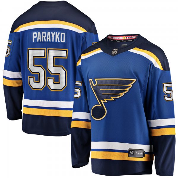 Men's St. Louis Blues Colton Parayko Fanatics Blue Home Breakaway Player Jersey