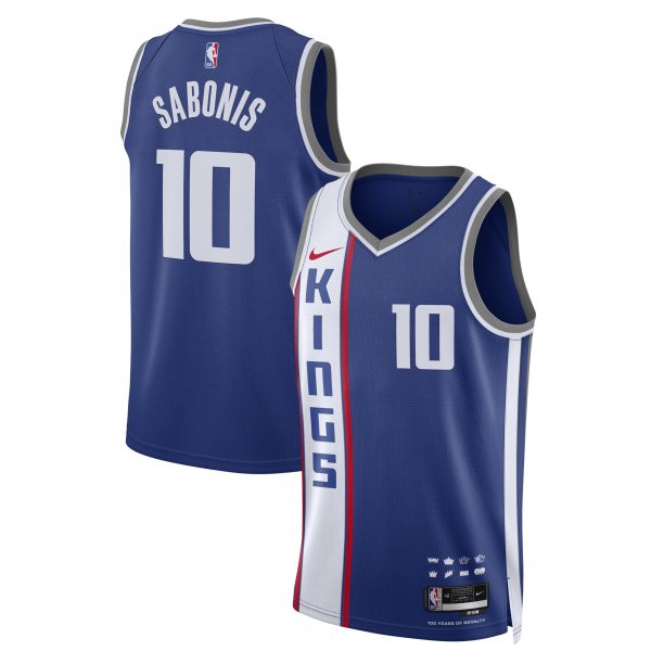 Men's Unisex Sacramento Kings #10 Domantas Sabonis Nike Blue 2023/24 Swingman City Edition Jersey