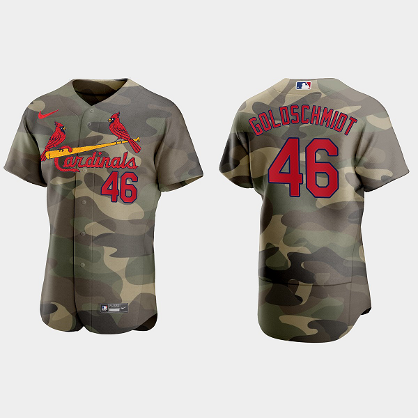 Paul Goldschmidt St. Louis Cardinals 2021 National Armed Forces Day MLB Jersey - Camo