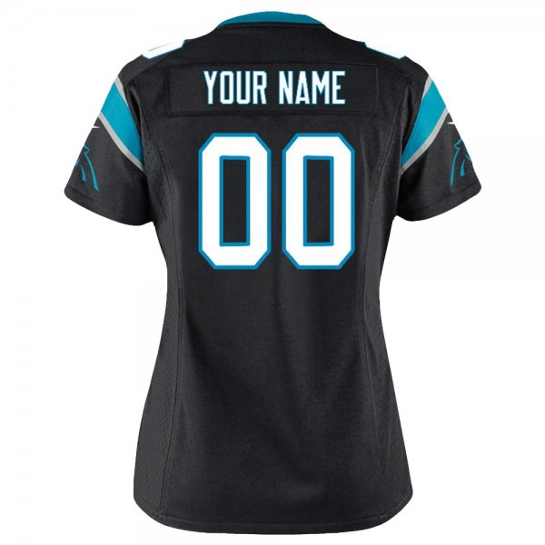 Women's Carolina Panthers Nike Black Customized Game Jersey