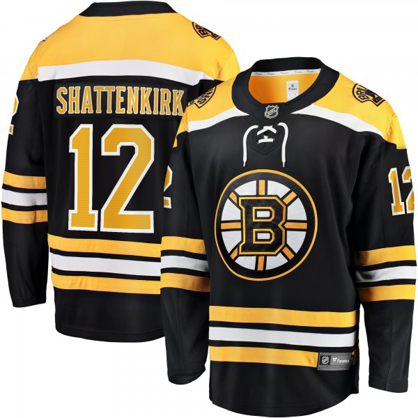 Men's Boston Bruins Kevin Shattenkirk Fanatics Black Home Breakaway Jersey