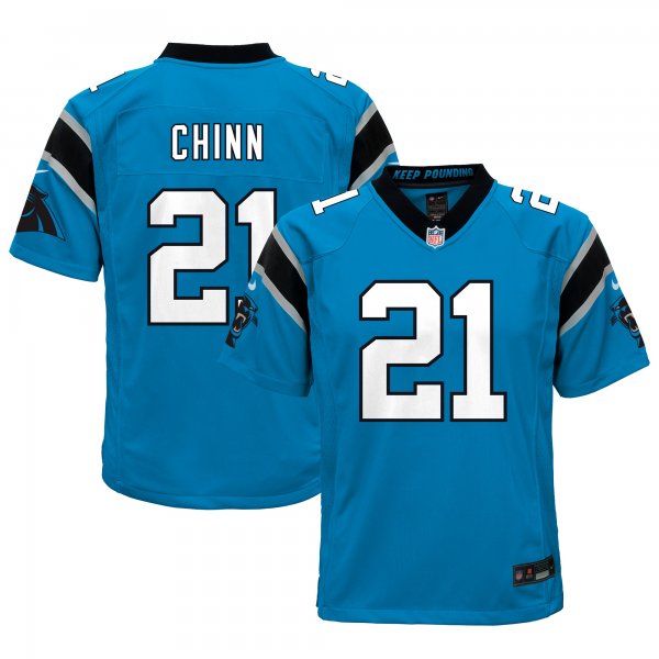 Youth Carolina Panthers Jeremy Chinn Nike Blue Game Jersey