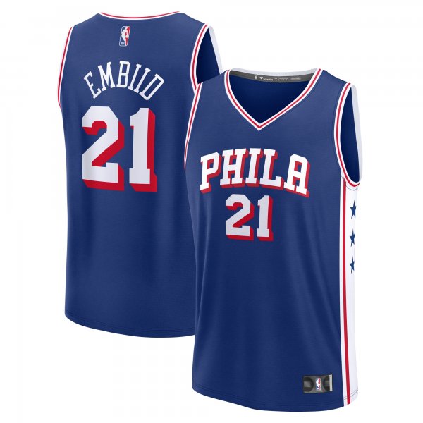 Youth Philadelphia 76ers Joel Embiid Fanatics Royal Fast Break Replica Player Jersey - Icon Edition