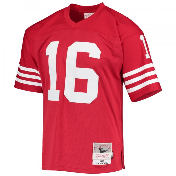 Men's San Francisco 49ers Joe Montana Mitchell & Ness Scarlet Legacy Replica Jersey