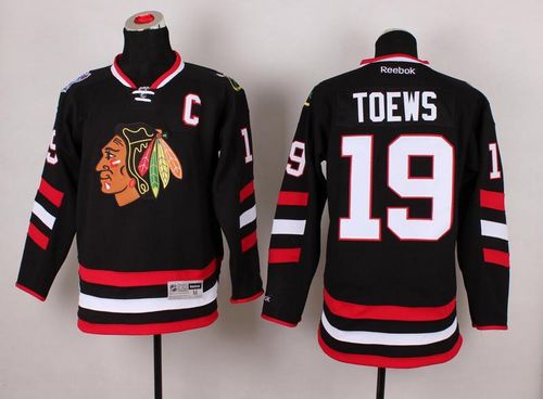 Chicago Blackhawks #19 Jonathan Toews Black 2014 Stadium Series Stitched NHL Jersey