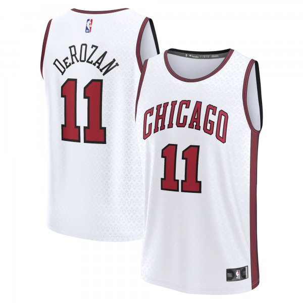 Men's Chicago Bulls DeMar DeRozan Fanatics White Fastbreak Jersey - City Edition