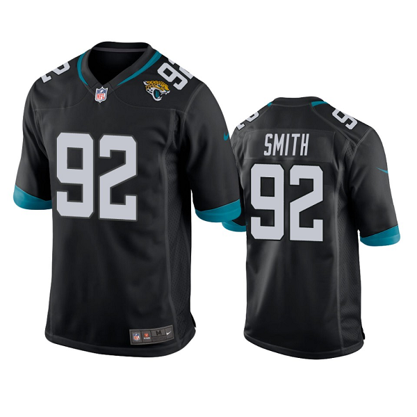 Men's Jacksonville Jaguars #92 Jordan Smith Black Game NFL Jersey