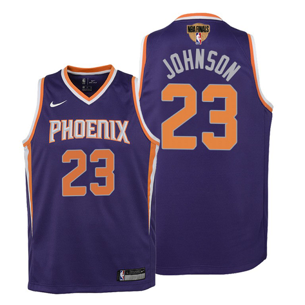 Youth Phoenix Suns #23 Cameron Johnson 2021 NBA Finals Purple Jersey