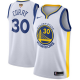 Nike Golden State Warriors #30 Stephen Curry White The Finals Patch Youth NBA Swingman Association Edition Jersey