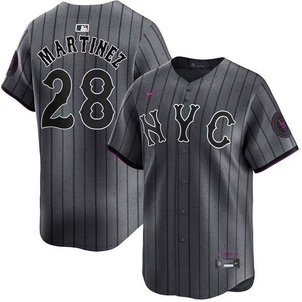 Men's New York Mets #28 J.D. Martinez City Connect Limited Jersey