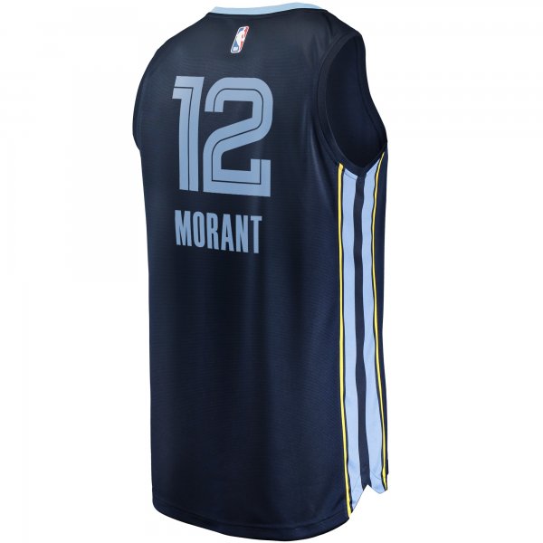 Men's Memphis Grizzlies Ja Morant Fanatics Navy Replica Fast Break Jersey - Icon Edition