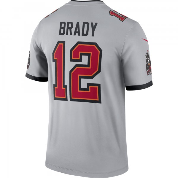 Men's Tampa Bay Buccaneers Tom Brady Nike Gray Inverted Legend Jersey