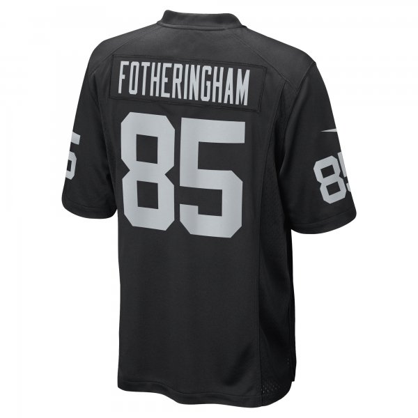 Men's Las Vegas Raiders Cole Fotheringham Nike Black Game Player Jersey