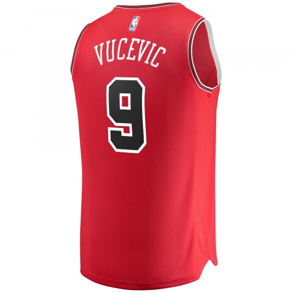 Men's Chicago Bulls Nikola Vucevic Fanatics Red Fast Break Road Replica Jersey - Icon Edition