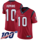 Houston Texans #10 DeAndre Hopkins Red Alternate Youth Stitched NFL 100th Season Vapor Limited Jersey