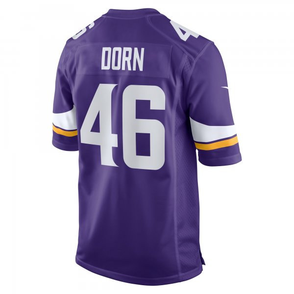 Men's Minnesota Vikings Myles Dorn Nike Purple Game Jersey