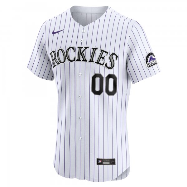 Men's Colorado Rockies Nike White Home Elite Custom Jersey