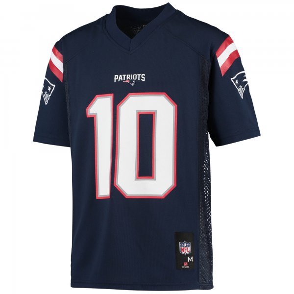 Youth New England Patriots Mac Jones Navy Replica Player Jersey