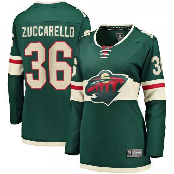 Women's Minnesota Wild Mats Zuccarello Fanatics Green Breakaway Player Jersey