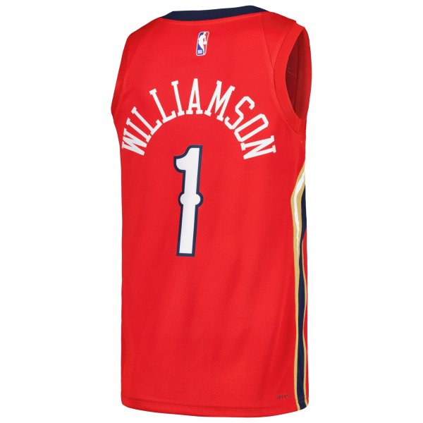 Men's New Orleans Pelicans Zion Williamson Jordan Brand Red Swingman Player Jersey - Statement Edition