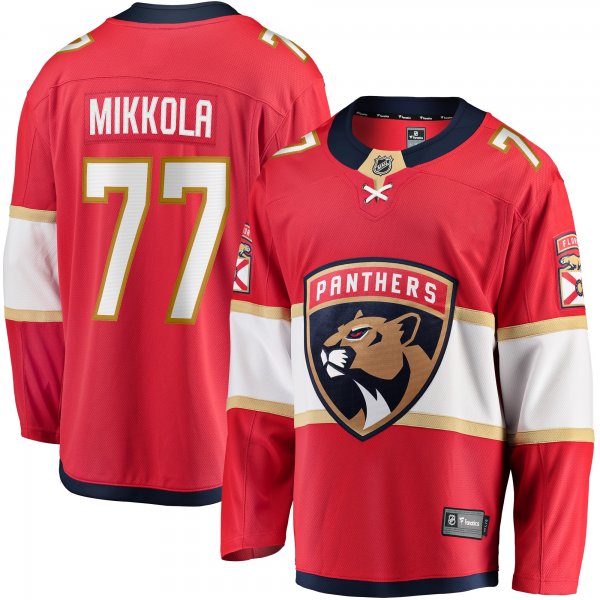 Men's Florida Panthers Niko Mikkola Fanatics Red  Premier Breakaway Player Jersey