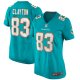 Women's Miami Dolphins Mark Clayton Nike Aqua Game Retired Player Jersey