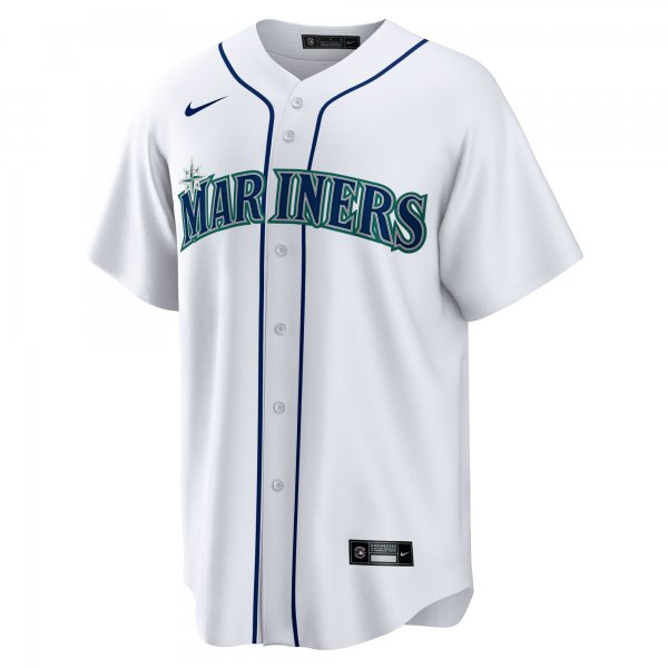 Men's Seattle Mariners Logan Gilbert Nike White Home Replica Jersey