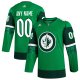 Men's Winnipeg Jets  adidas Kelly Green St. Patrick's Day Custom Jersey