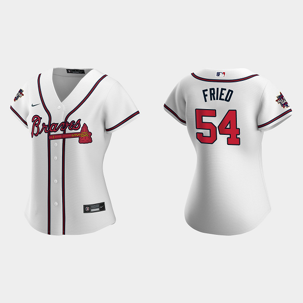 Women's Atlanta Braves #54 Max Fried White 2021 MLB All-Star Game Jersey