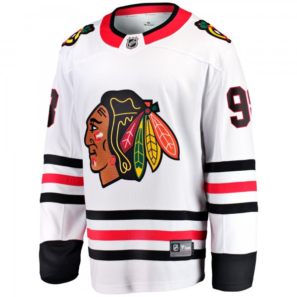 Men's Chicago Blackhawks Connor Bedard Fanatics White Away Breakaway Player Jersey