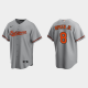 Men's Baltimore Orioles #8 Cal Ripken Jr. Gray Road MLB Jersey