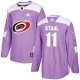 Adidas Carolina Hurricanes #11 Jordan Staal Purple Fights Cancer Stitched NHL Jersey