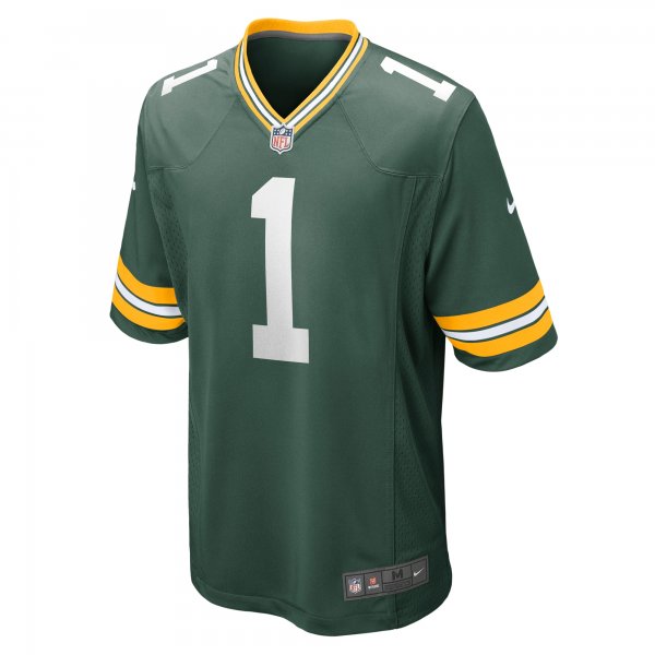 Men's Green Bay Packers Number 1 Dad Nike Green Game Jersey